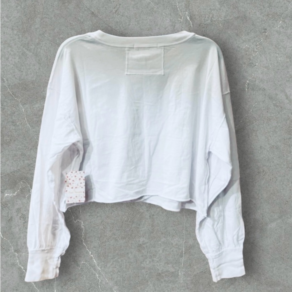 NWT Free People Austin Crop Long Sleeve Tee - Picture 7 of 11
